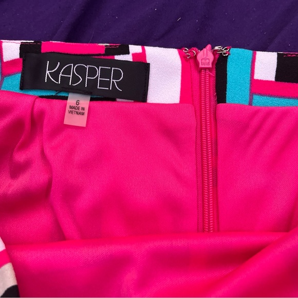 Kasper Midi Length Tutu Pink Multi Pencil skirt - Size 6 - Picture 4 of 10